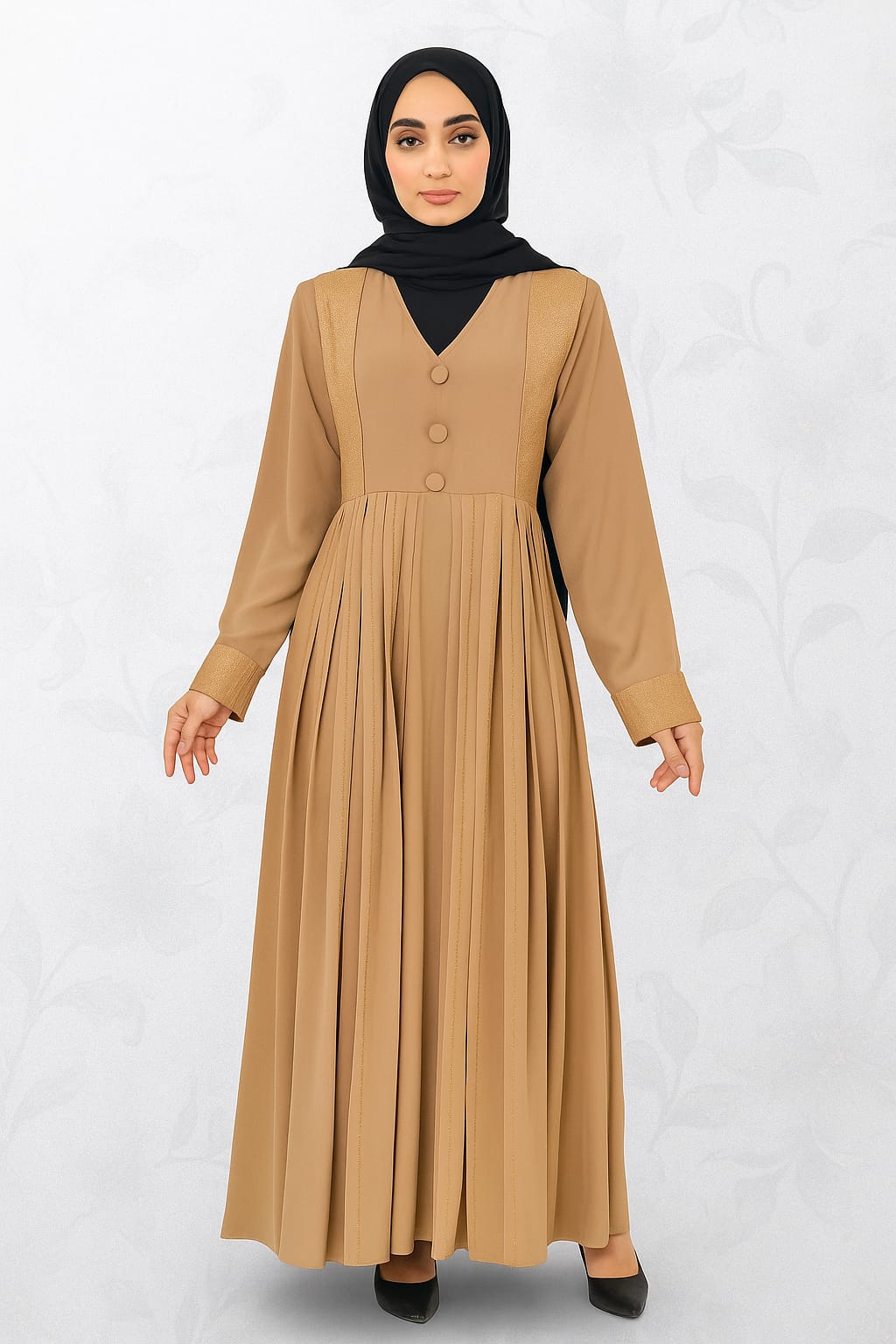 Premium Modest Abaya Imported Dubai  Dress for Women – Elegant Full-Length Maxi with Hijab Style